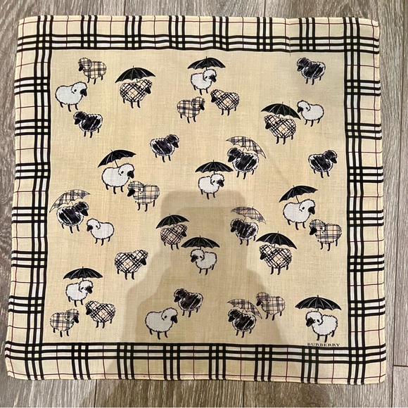 FREE Burberry story scarf with $400 purchase. I used 1x dry cleaned.rating 8/10. - Picture 3 of 10